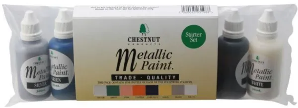 Chestnut Akryylimaali Metallivärit Aloitussarja