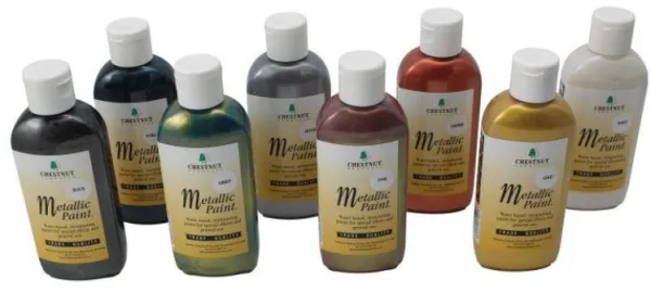 Chestnut Akryylimaali Metallivärit 100 ml - Hopea