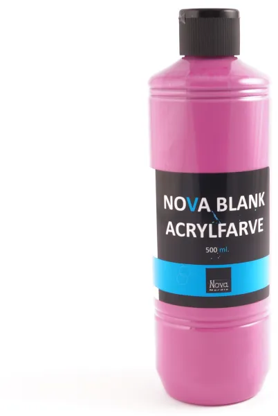 Nova akryylimaali kiiltävä 500 ml. Pinkki