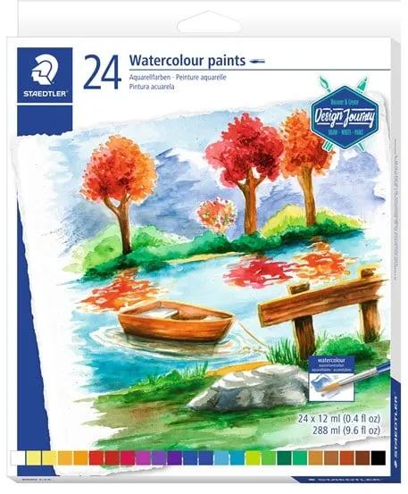 Staedtler Watercolours 24 pcs Assorted 12 ml