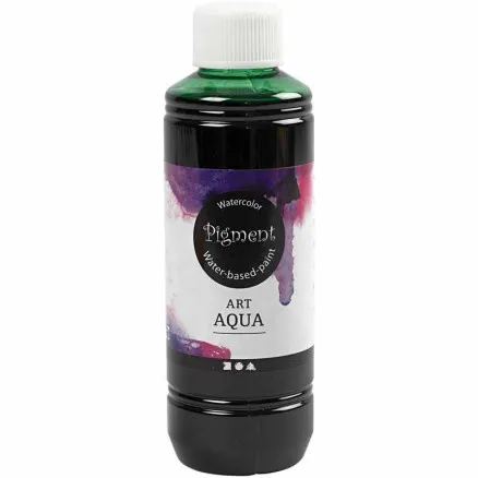 Liquid watercolour paint, green, 250 ml / 1 bottle.