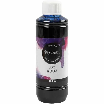 Liquid watercolour paint, blue, 250 ml / 1 bottle.