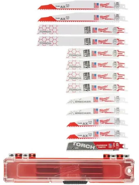 Milwaukee Jeu de lames de scie sabre + TCT 13P