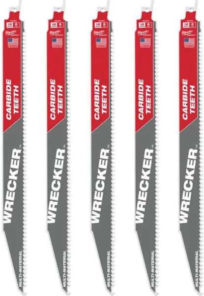 Lame de scie sabre Milwaukee TCT WRE 300/6T 5P