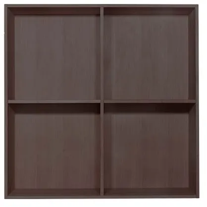 Libreria Kidi - Rovere massiccio a giunzioni a dita - Finitura affumicata scura - 34 cm