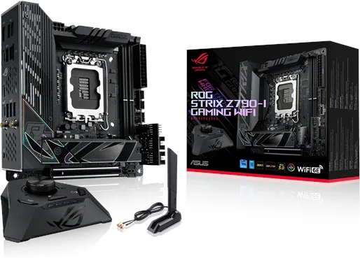 ASUS ROG STRIX Z790-I GAMING WIFI Motherboard - Intel Z790 - Intel LGA1700 socket - DDR5 RAM - Mini-ITX