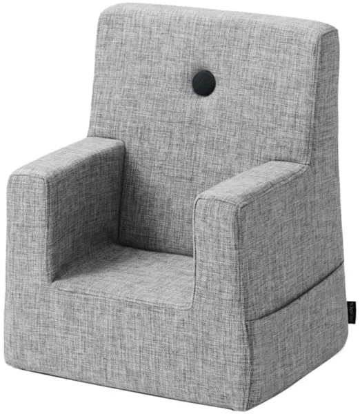 Chaise pour enfant - gris clair/gris foncé bouton