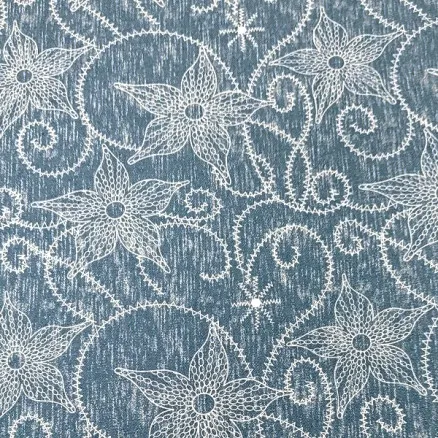Denimstof 145cm 50 Bloem - 50cm