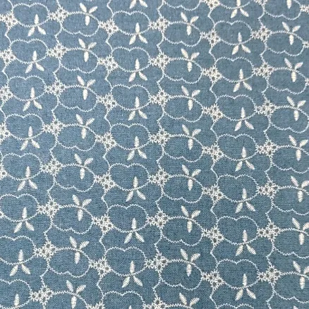 Denimstof 145cm 51 Bloem - 50cm