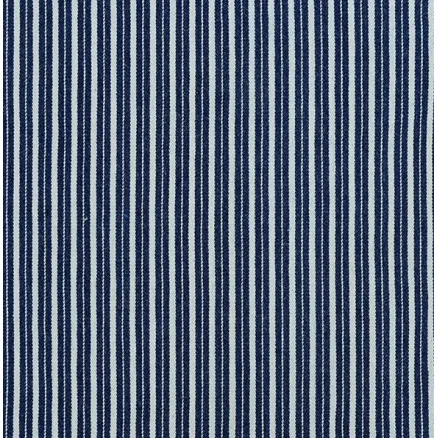 Denimstof 145cm 008 Donkerblauw Gestreept - 50cm