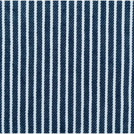 Denimstof 145cm 008 Marineblauw Gestreept - 50cm