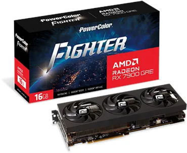 PowerColor Radeon RX 7900 GRE Fighter OC - 16GB GDDR6 RAM - Carte graphique