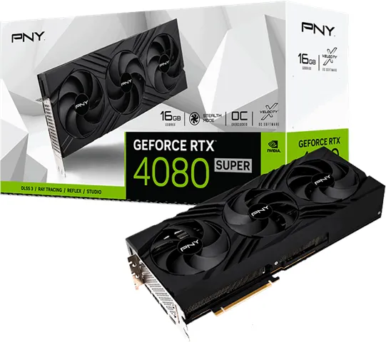 PNY GeForce RTX 4080 SUPER Verto Triple Fan - 16GB GDDR6X RAM - Carte graphique