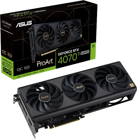 ASUS GeForce RTX 4070 Ti SUPER ProArt OC - 16GB GDDR6X RAM - Carte graphique