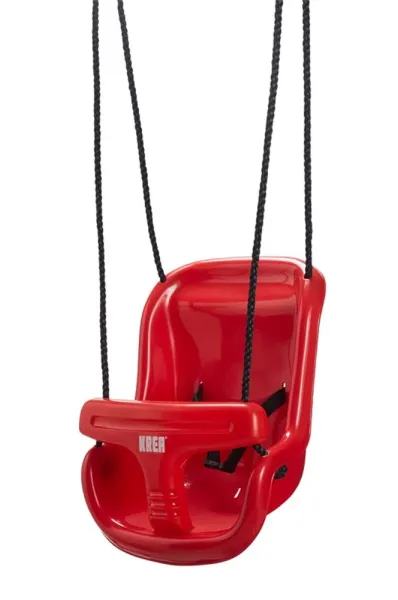 Swing with high backrest - Red