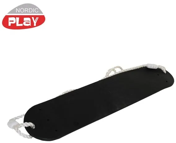 Nordic Play Soft Swing with Rope, black