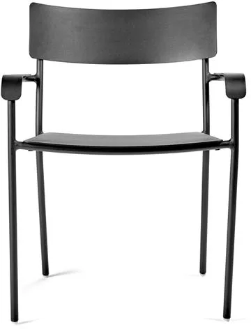 Serax August Garden Chair With Armrest L Black