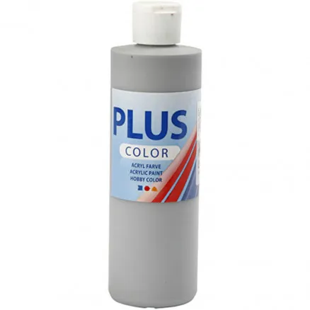 Plus Color Vernice per hobby, grigio pioggia, 250 ml/1 fl.