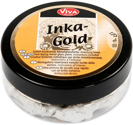 Inka Gold, Platino, 50 ml/ 1 barattolo.