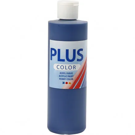 Plus Color Vernice per hobby, blu marino, 250 ml/1 fl.