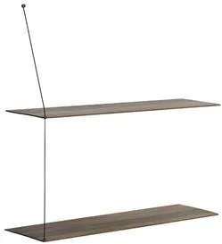 Woud Stedge Shelf Smoked Oak 80 Cm
