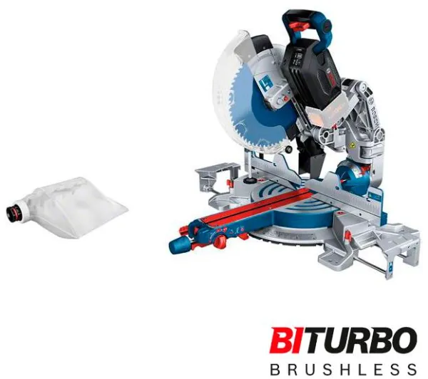 Bosch akkumulátoros gérvágó és keresztvágó fűrész GCM 18V-305 GDC SOLO - BiTurbo
