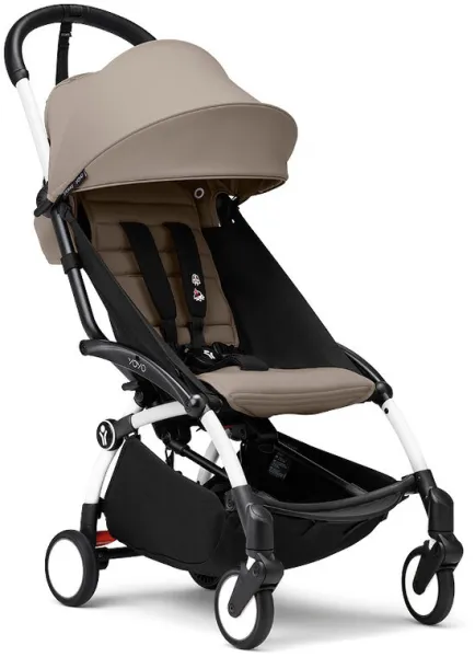 YOYO³ Stroller - taupe on white frame