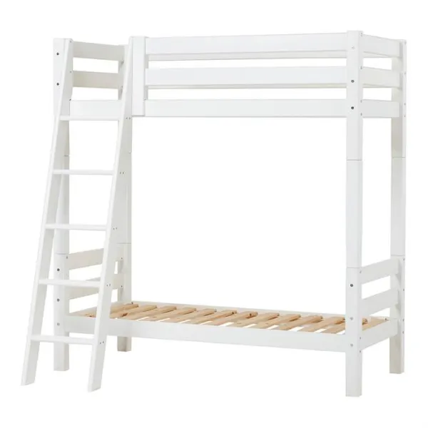 Hoppekids ECO Luxury high bunk bed with slanted ladder - 70 x 160 cm
