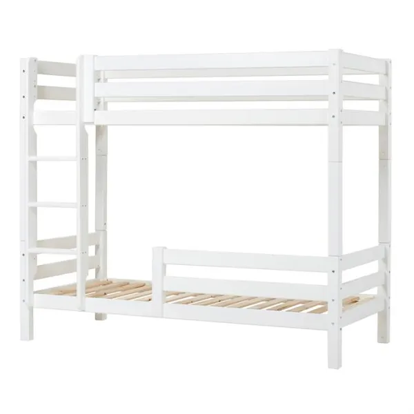 Hoppekids ECO Luxury high bunk bed with ladder and safety rail - 90 x 200 cm