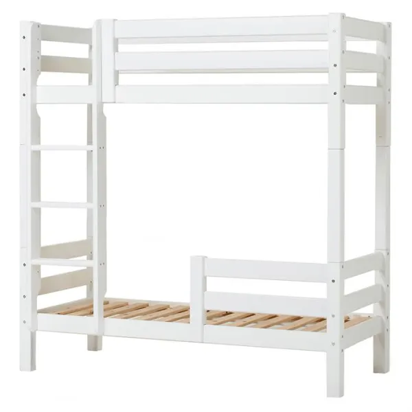 Hoppekids ECO Luxury high bunk bed with ladder and safety rail - 70 x 160 cm