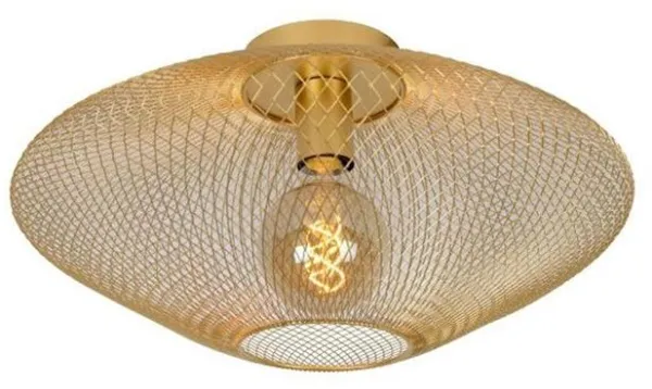 Lucide Mesh Ceiling Lamp Ø45 Matt Gold/Brass