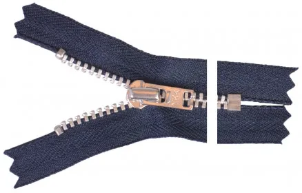 YKK Rits Aluminium 12cm 4mm Marineblauw