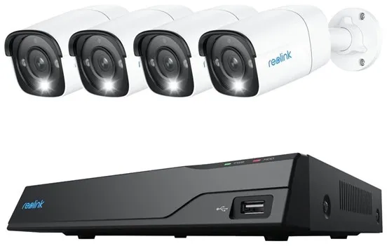 REOLINK NVS8-12MB4 - NVR + caméra(s) - filaire (Ethernet 10Base-T/100Base-T) - alimentation CA PoE