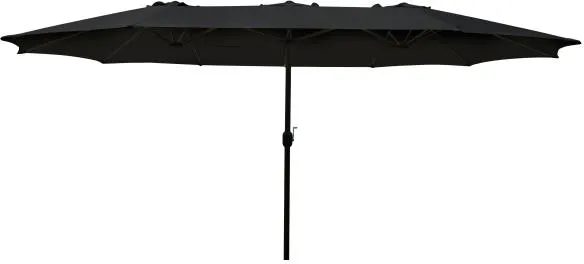 Twin parasol black 270x460cm