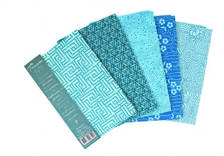Tissu de Marie Fat Quarter Turquoise 50x57cm - 5 pcs.