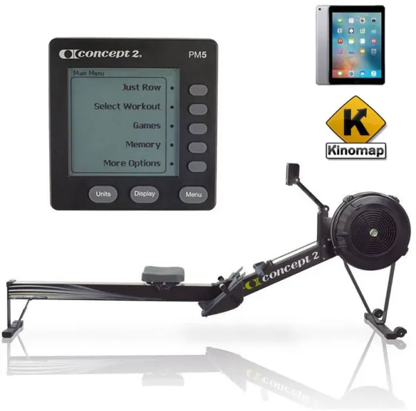 Concept2 Model D PM5 Rameur Noir