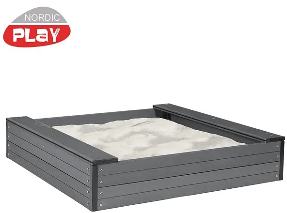 Nordic Play Sandbox WPC 120 x 120 x 24 cm