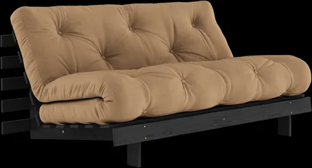 Karup Design Roots Canapé-lit avec matelas Roots 160x200 Mocca/Laqué noir