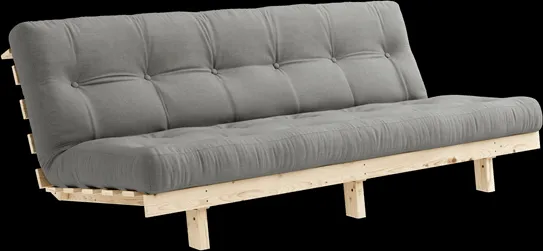 Karup Design Lean Canapé-lit avec matelas Alpha 130x200 Gris/Brut