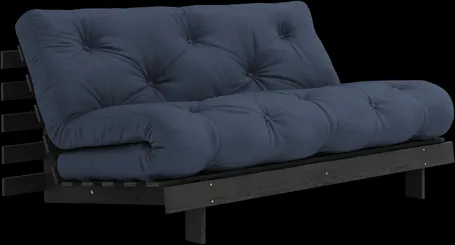 Karup Design Roots Canapé-lit avec matelas Roots 160x200 Marine/Laqué noir
