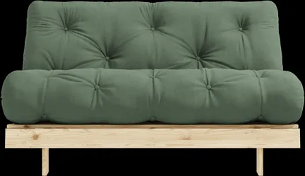 Karup Design Roots Canapé-lit avec Matelas 140x200 756 Olive Green/Pin