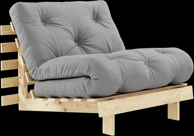 Karup Design Roots Canapé-lit avec matelas 90x200 746 Gris/Pin