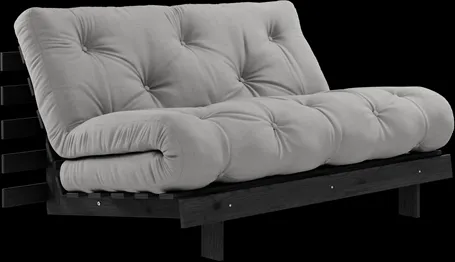 Karup Design Roots Canapé-lit avec Matelas 140x200 746 Gris Foncé/Pin Noir