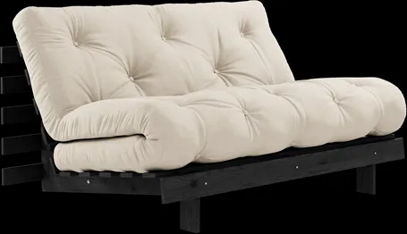 Karup Design Roots Canapé-lit avec Matelas 140x200 747 Beige/Pin Noir