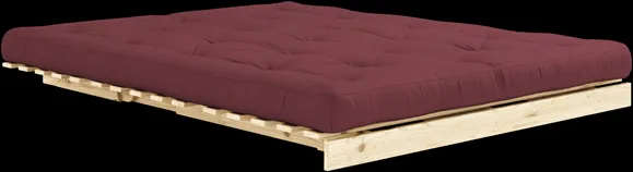 Karup Design Roots Canapé-lit avec Matelas 160x200 710 Bordeaux/Pin