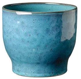 Knabstrup Keramik flower pot, dusty blue - Ø:16.5 cm