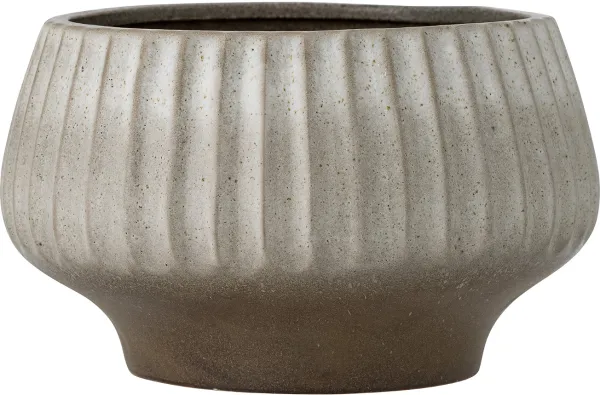 Assie, Flowerpot, grey, stoneware