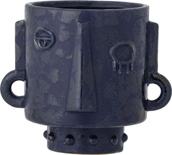 Ceejay, Flowerpot, blue, stoneware