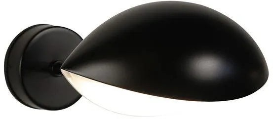 Serge Mouille Applique Oeil 1 Lampe murale Noire & Laiton