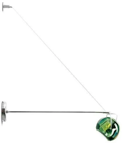 Applique murale Fabbian Beluga sur bras vert